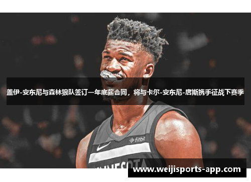 盖伊-安东尼与森林狼队签订一年底薪合同，将与卡尔-安东尼-唐斯携手征战下赛季
